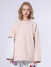Women's Mutu Snow Fake Two Crew Neck Sweater
