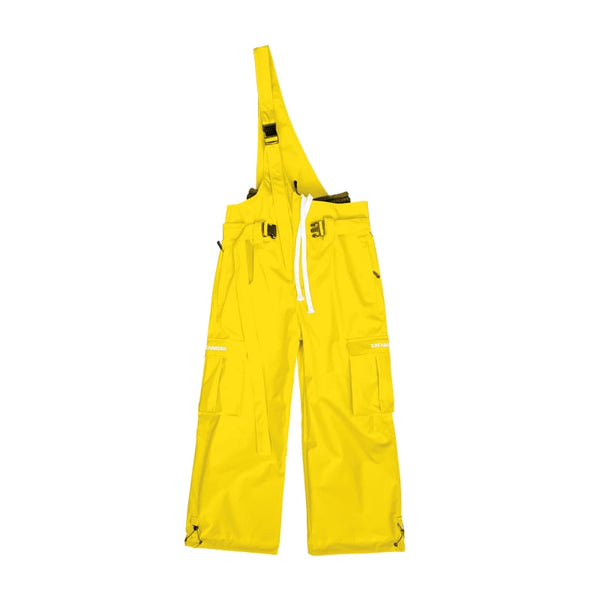 Women's North White Snowrush 3L Bibs Overall with One-shoulder Strap