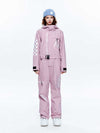 Women's High Experience Checkerboard Sleeve Urban Style One Piece Snowboard Suits